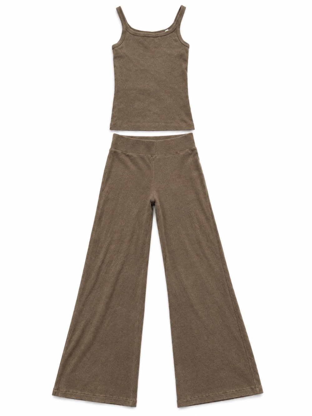 Buck Mason Surplus Rib Weekender Pant Tank Set XS brown